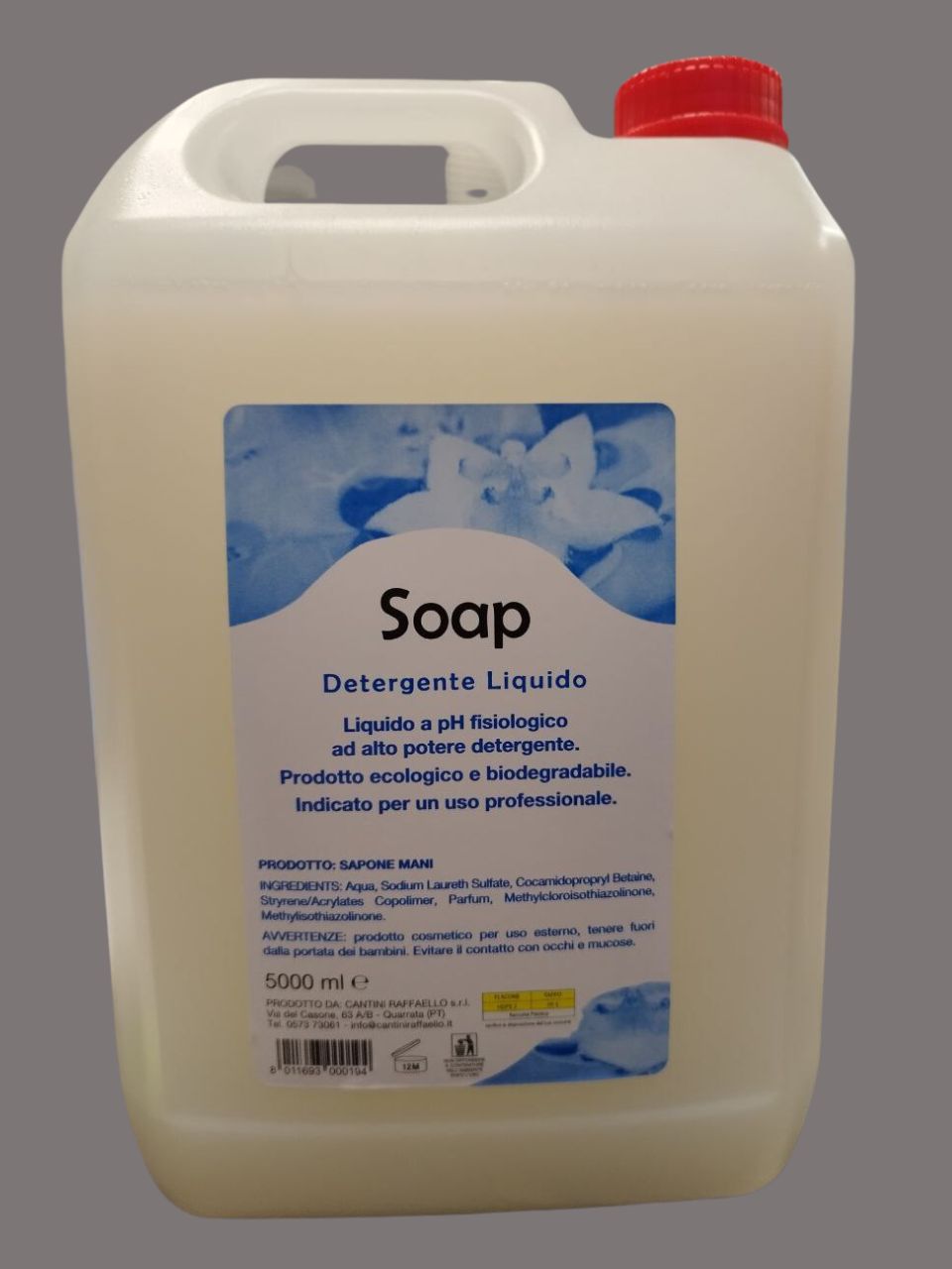 Detergente Liquido mani -5 litri - profumato Foto prodotto